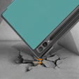 Husă pentru Samsung Galaxy Tab S9 Plus, Smartcase cu spațiu pentru stylus, verde