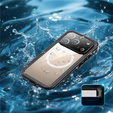 Husă pentru iPhone 17 Pro, impermeabilă IP68, SHELLBOX MagSafe, negru