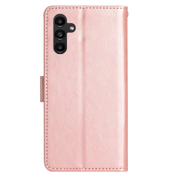 Cu clapetă pentru Samsung Galaxy A55 5G, Wallet, Butterfly, violet