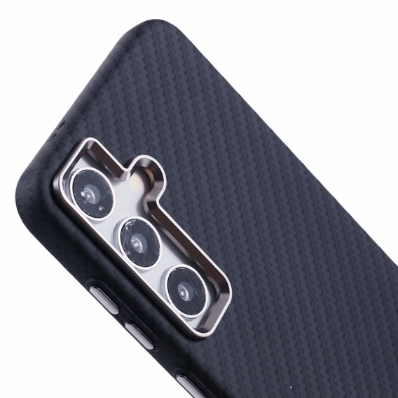 Carcasa pentru Samsung Galaxy S25, Carbon Fiber MagSafe, negru