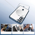 Husă pentru Samsung Galaxy S22, Electro MagSafe, albastru închis + Sticlă pentru ecran