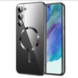 Husă pentru Samsung Galaxy S21 FE, Electro MagSafe, negru + Sticlă pentru ecran