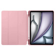 Husă pentru iPad Air 13" 2025/2024 (7/6 gen.), Smartcase Hybrid, cu spațiu pentru stylus, roz