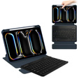 Husă pentru tastatură pentru iPad Pro 11" 2024 (5 gen.), Rotary 360° Leather, albastru închis