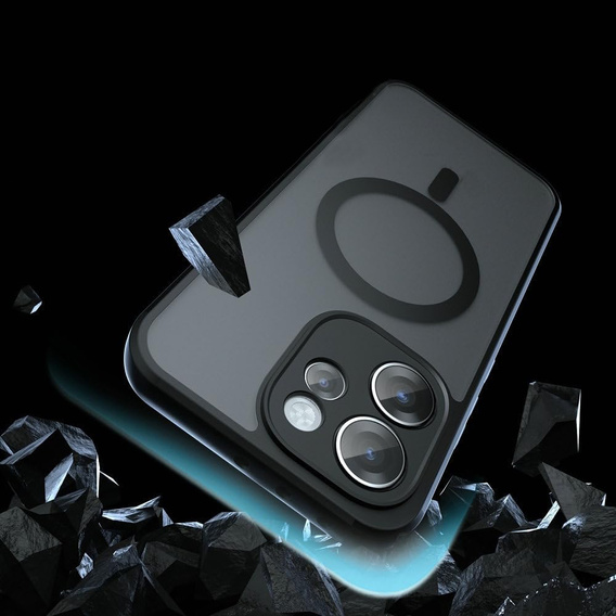 Husă MagSafe ERBORD Matt pentru Oppo Reno 15 Pro, negru