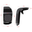 Suport magnetic pentru telefon auto ERBORD pentru grila de aerisire, negru carbon