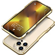 Husa LUPHIE pentru iPhone 13 Pro, Armor Bumper, de aur