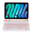 Carcasă cu tastatură bluetooth pentru iPad mini 8.3" 2021 (6 gen.) / iPad mini 8.3" 2024 (7 gen.), roz