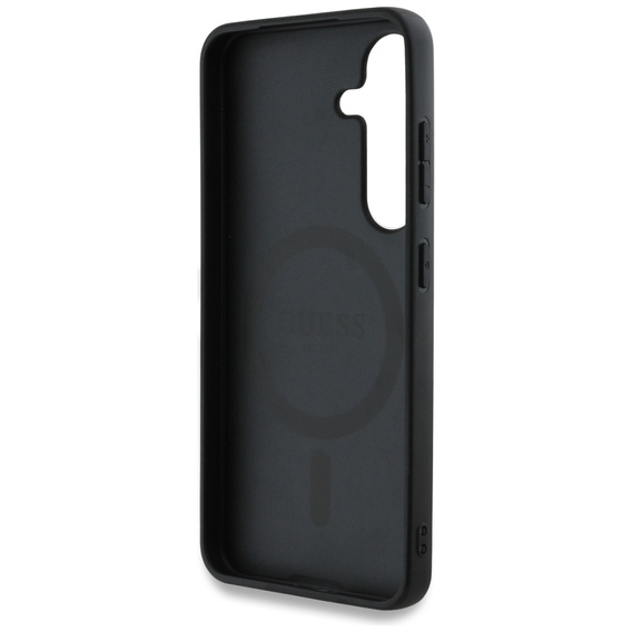 GUESS Huse pentru Samsung Galaxy S25, 4G Ring Classic Logo, maro