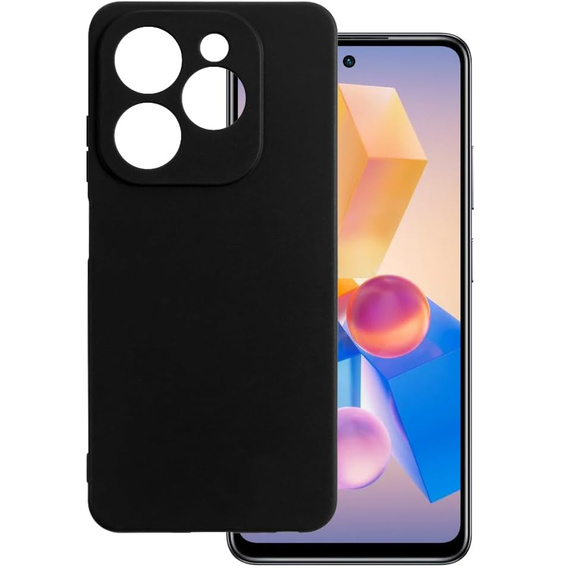 Husa pentru Infinix Hot 40i, Silicone Lite, negru