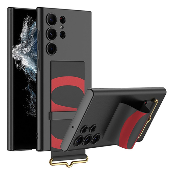 Huse pentru Samsung Galaxy S23 Ultra, GKK Strap Case, negru