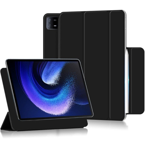 Huse pentru Xiaomi Pad 6, Magnetic Smartcase, negru