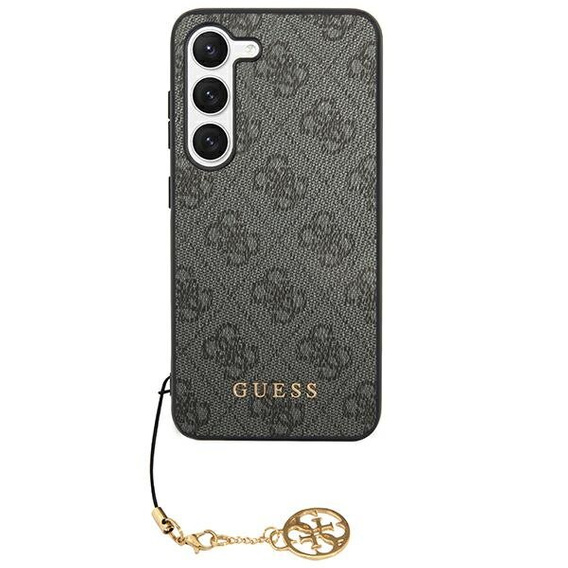 GUESS Huse pentru Samsung Galaxy A55, 4G Charms Collection Hardcase, gri