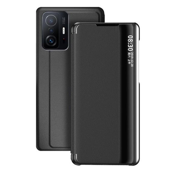 Cu clapetă pentru Xiaomi 11T / 11T Pro, Side View, negru