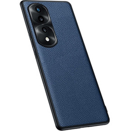 Husă din piele pentru Honor 70 5G, leather hybrid, albastru