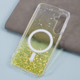 Husă pentru Samsung Galaxy S24, Glittery, pentru MagSafe, galben