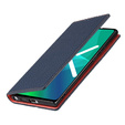 Husă din piele pentru Samsung Galaxy S22, ERBORD Grain Leather, albastru închis