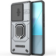 Husă pentru Xiaomi Redmi Note 13 Pro 5G, KickStand Camera Lens, gri