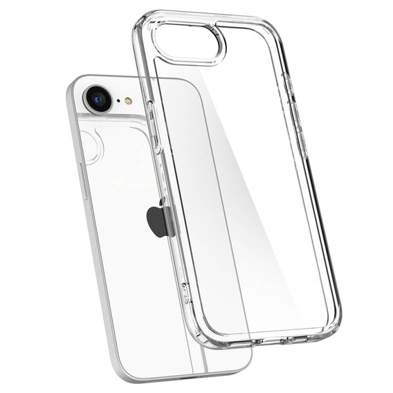 Carcasa Spigen pentru iPhone 16E, Ultra Hybrid, transparentă + sticlă temperată 9H