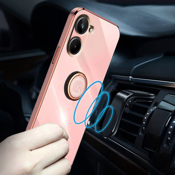 Huse pentru Realme 10 4G, Electro Ring, roz