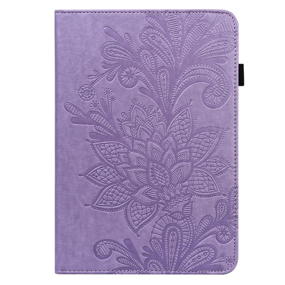 Husă cu clapetă pentru Lenovo Pad M9, flower, violet