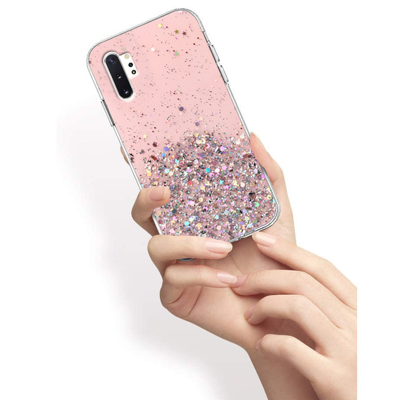 Huse pentru Samsung Galaxy Note 10 Plus, Glittery, roz