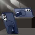 Husă pentru Samsung Galaxy S25 Edge, Kickstand Matt Case, pentru MagSafe, albastru