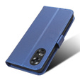 Cu clapetă pentru Oppo A17, Smart Magnet, albastru