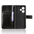 Cu clapetă pentru Realme GT 7 / 7T, Crazy Horse Wallet, negru