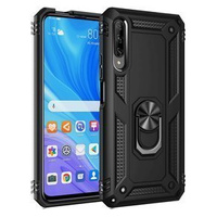 Husă blindată pentru Huawei P Smart Pro, Nox Case Ring, negru