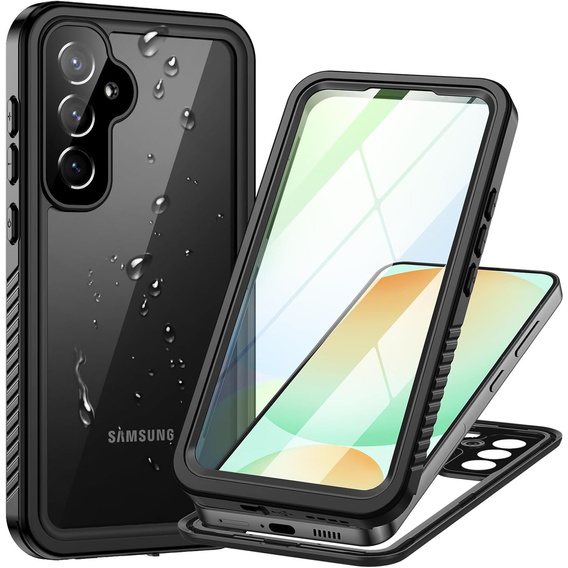 Husă impermeabilă IP68 pentru Samsung Galaxy S24 FE, Redpepper, negru