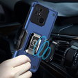 Huse pentru Xiaomi Redmi 10C, Dual-Layer Armor, albastru închis