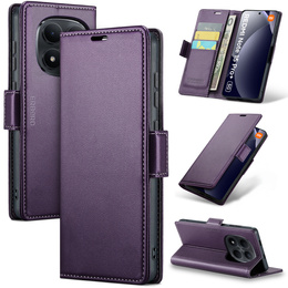 Husă flip lucioasă ERBORD Litchi pentru Xiaomi Redmi Note 15 Pro Plus 5G / Poco M8 Pro 5G