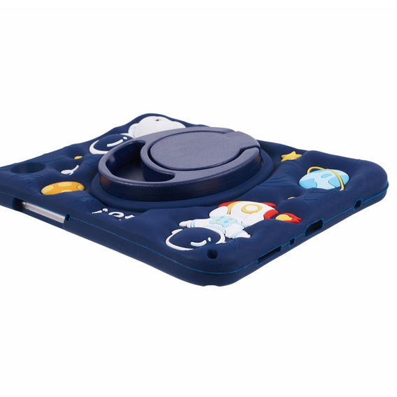 Husă din silicon pentru copii pentru Samsung Galaxy Tab A9 T220 X110 / X117, Armoured, Astronaut, albastru marin