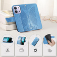 Cu clapetă pentru Xiaomi Redmi 15C 4G/LTE, Butterfly, albastru