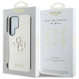 GUESS Huse pentru Samsung Galaxy S25 Ultra, 4G Big Metal Logo, bej