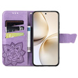 Cu clapetă pentru Realme 14 Pro 5G, Butterfly, violet