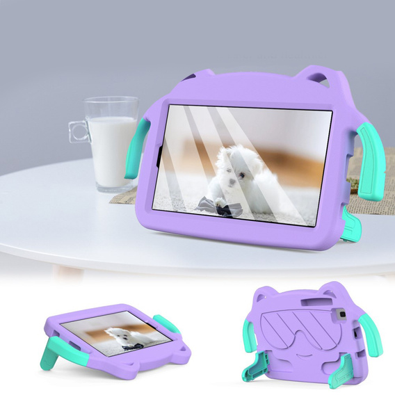Husa pentru copii pentru Samsung Galaxy Tab A7 Lite 8.7T220 / T225 / A 8.0 (2019) T290 / T295, violet