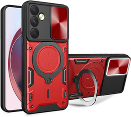 Husă blindată pentru Samsung Galaxy M55 5G, CamShield Slide, roșu