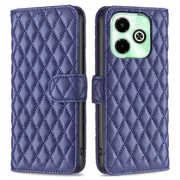 Cu clapetă pentru Infinix Hot 40i, Wallet, BINFEN COLOR, albastru