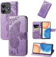 Cu clapetă pentru Realme C61, Butterfly, violet