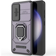 Husă pentru Samsung Galaxy S24, KickStand Camera Lens, violet