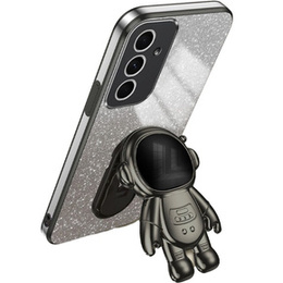 Husa pentru Samsung Galaxy A55 5G, Glitter Astronaut, negru