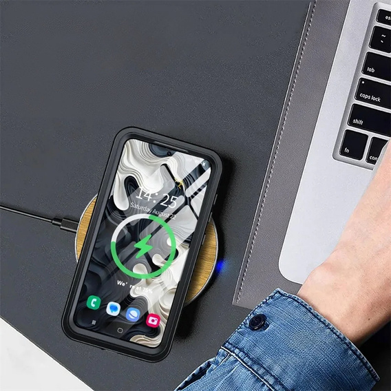 Husă impermeabilă IP68 pentru Samsung Galaxy S25, negru