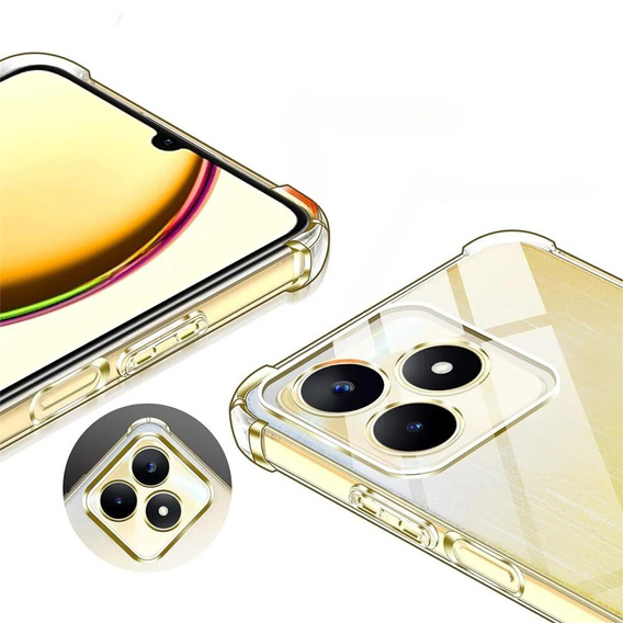 Huse pentru Realme Note 50, Dropproof, transparentă