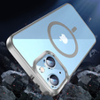Huse pentru iPhone 14, ERBORD Hybrid MagSafe Case, de argint