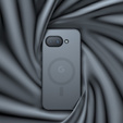 Husă pentru Google Pixel 9A, pentru MagSafe, ERBORD Matt Case, negru