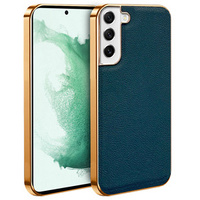 Huse pentru Samsung Galaxy S22, Cowhide Leather, verde