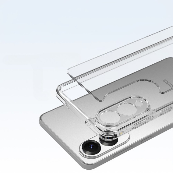 Huse pentru Samsung Galaxy S25 Edge, Fusion Hybrid, transparentă