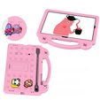 Husă pentru copii pentru Samsung Galaxy Tab S7/S8/S9, Cute Patterns, cu suport, roz